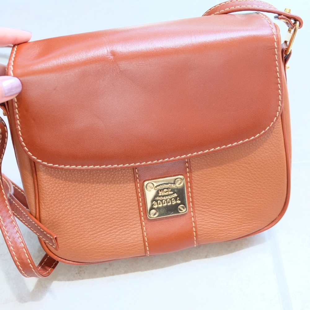 Vintage German HCL Premium Leather Mini Side Bag